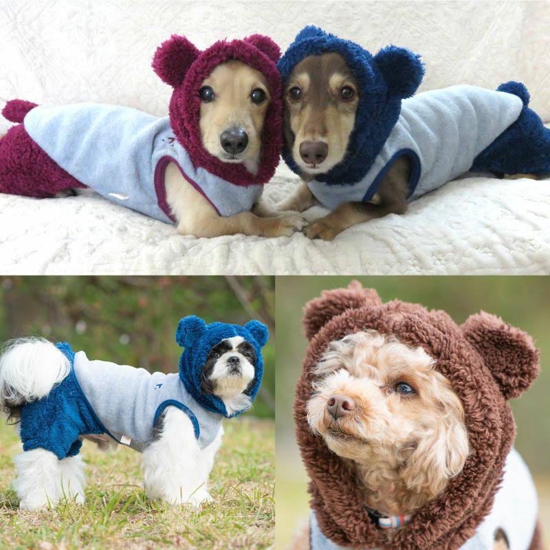 モフモフくましっぽボアインナー付パンツ(ダックス・小型犬用)