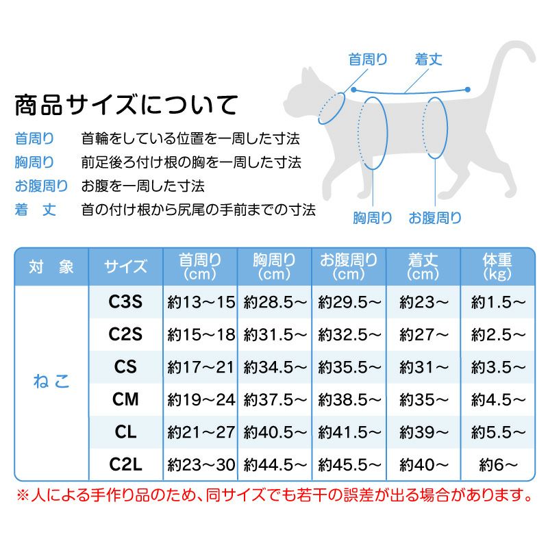 皮膚保護服スキンウエア(R)(旧名エリザベスウエア/男女兼用/猫用/抗菌・消臭素材)