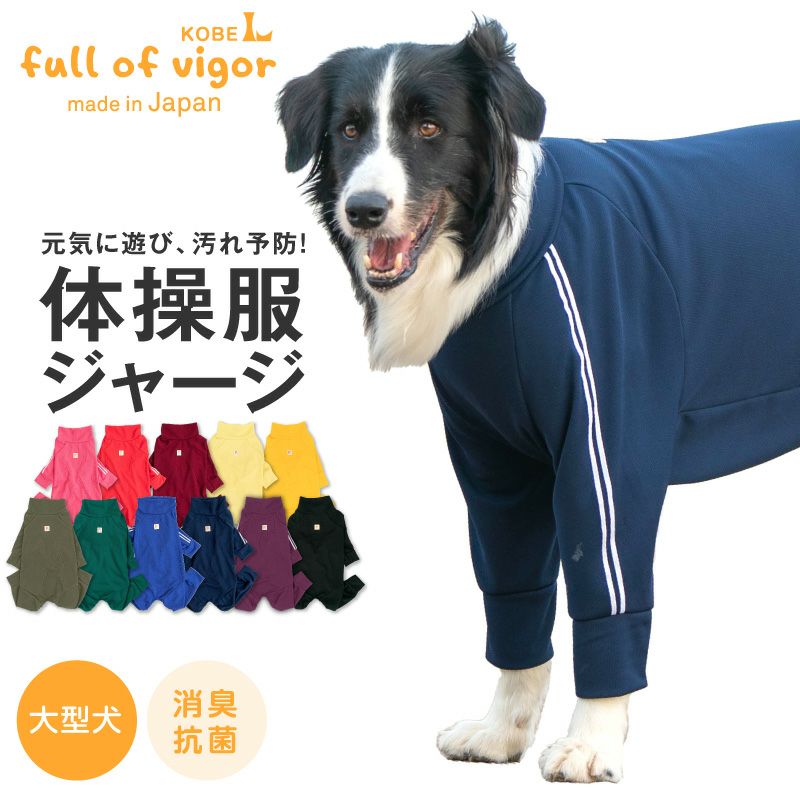 ドッグプレイ(R)体操服ジャージつなぎ(大型犬用) | 犬猫の服の通販