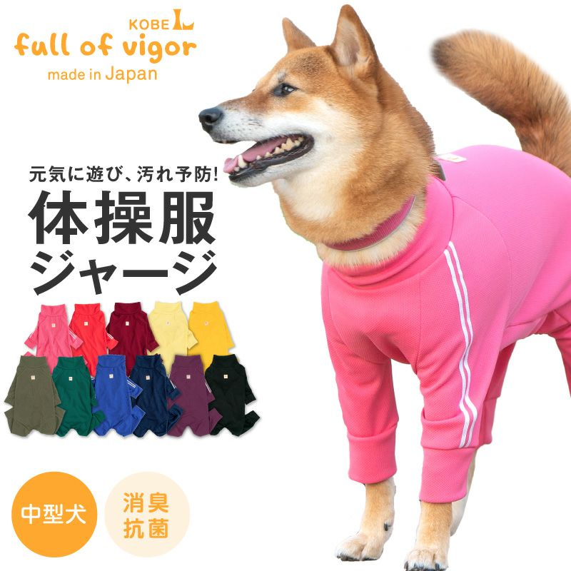 ドッグプレイ(R)体操服ジャージつなぎ(中型犬用) | 犬猫の服の通販