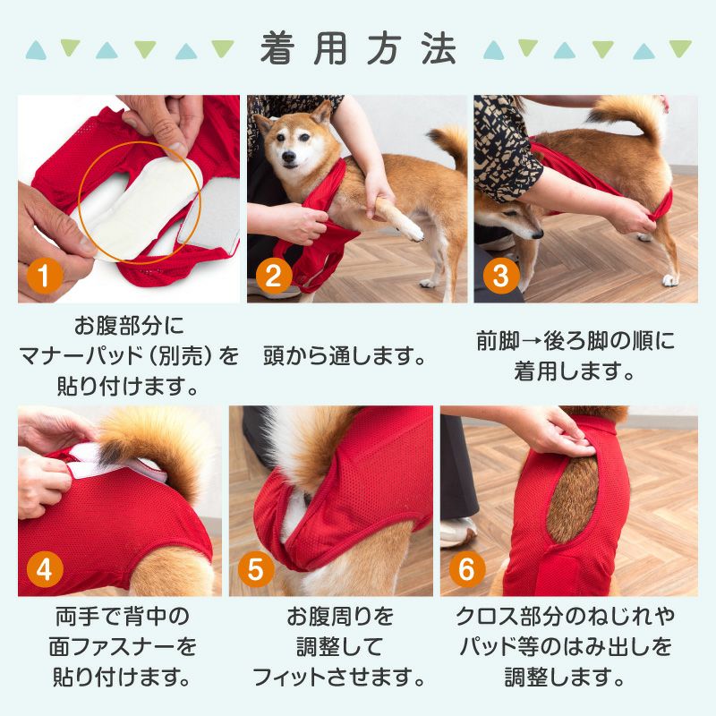 メッシュバッククロスマナーガード(R)(マナー＆サニタリーパンツ兼用)