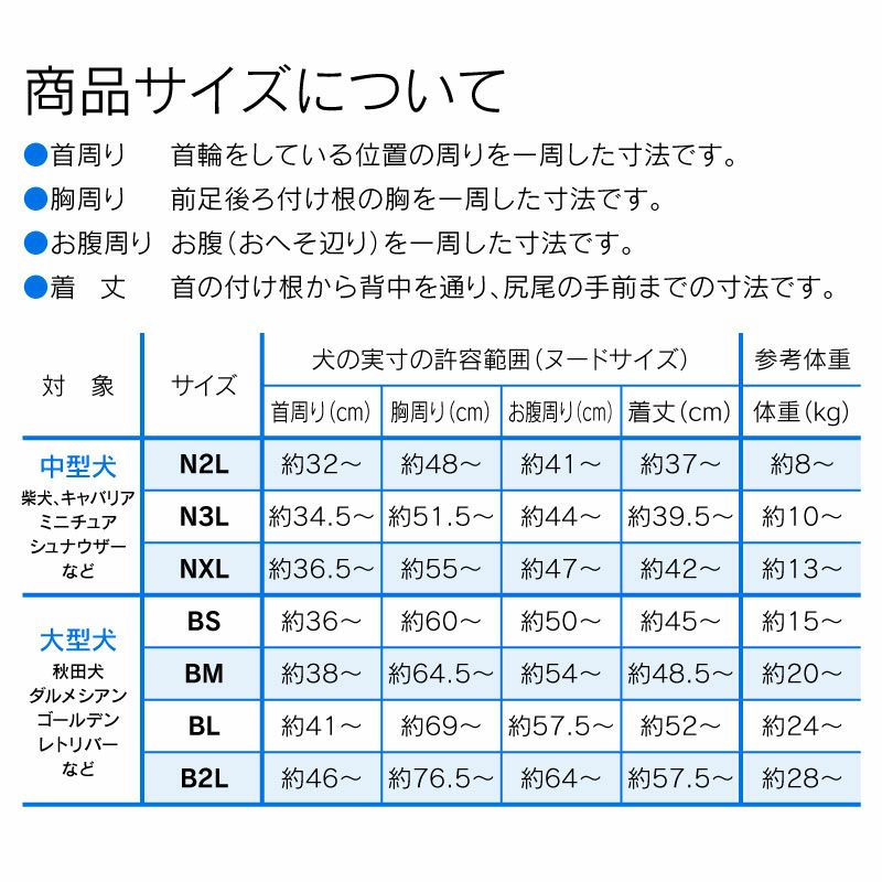 抗菌・防臭機能付き皮膚保護服スキンウエア(R)(男女兼用/中型犬用/抗菌・防臭素材)