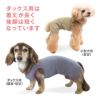 シンプルベア天袖なしお部屋着(ダックス・小型犬用)