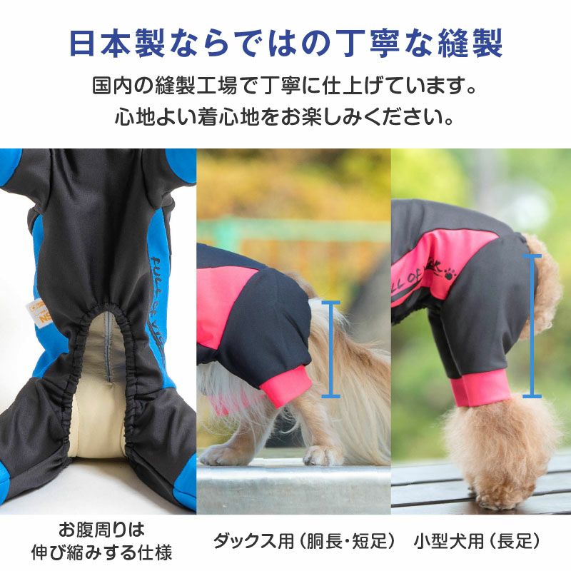 ドッグプレイ(R)撥水レインラッシュガード(ダックス・小型犬用)