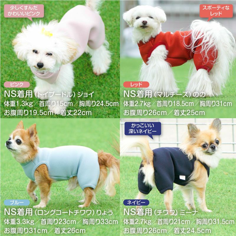 ロゴプリントダンボールニットつなぎ（ダックス・小型犬用）
