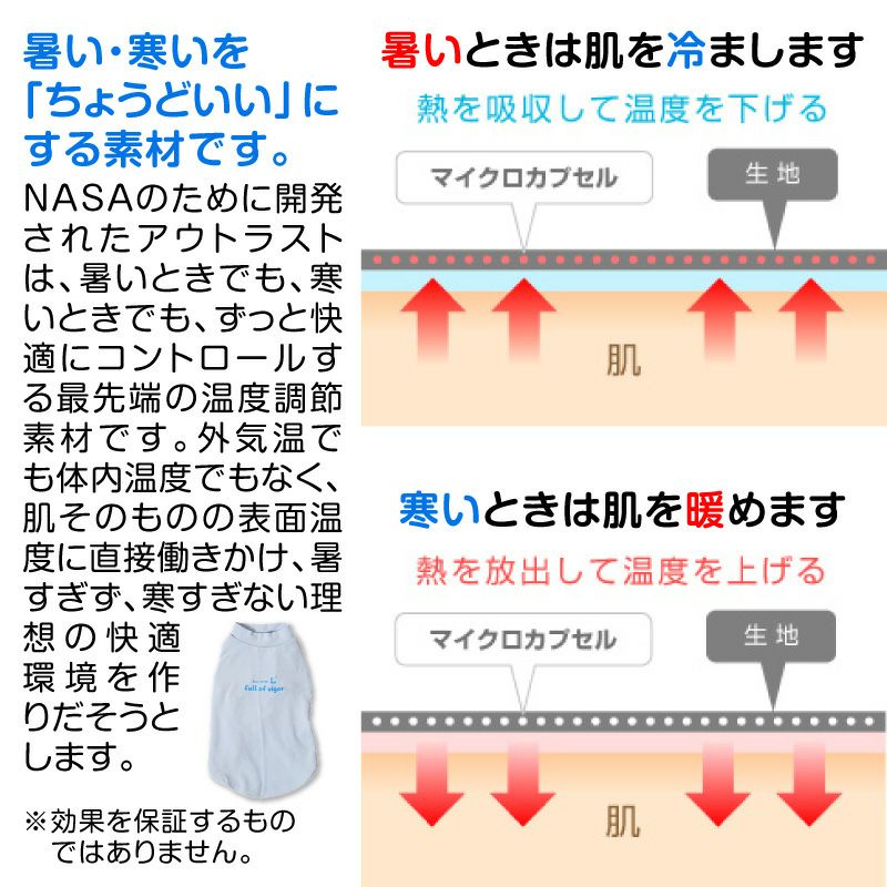 温度調整機能付きスキンウエア(R)タンク(ダックス・小型犬用)