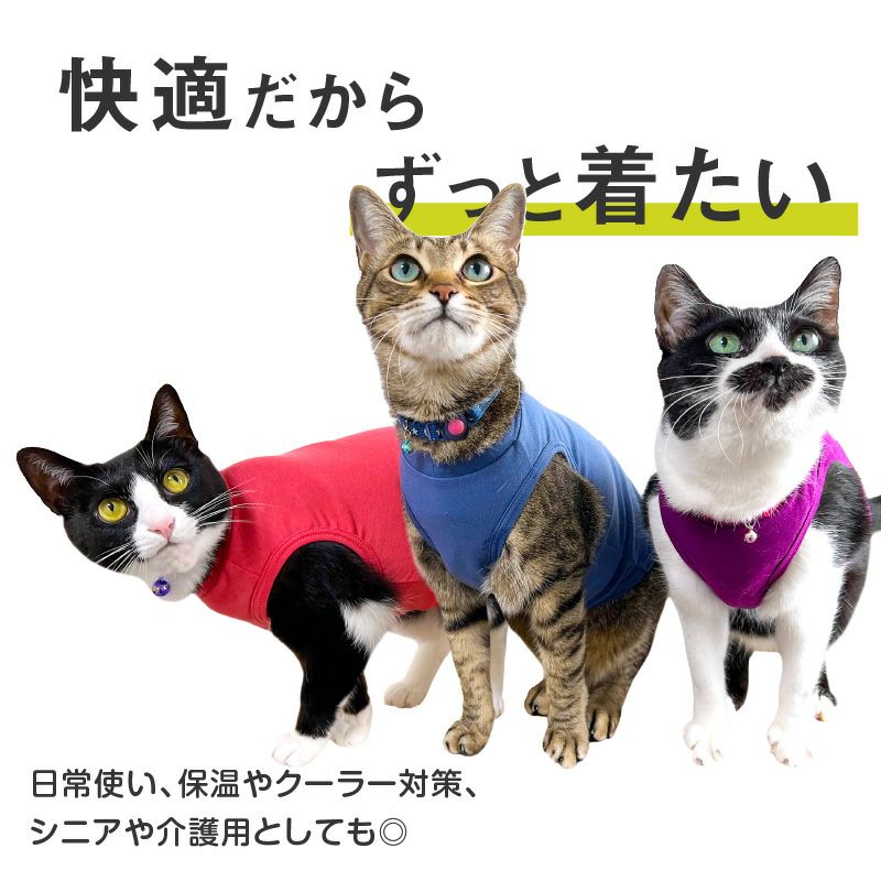 猫用シンプルベア天インナータンク