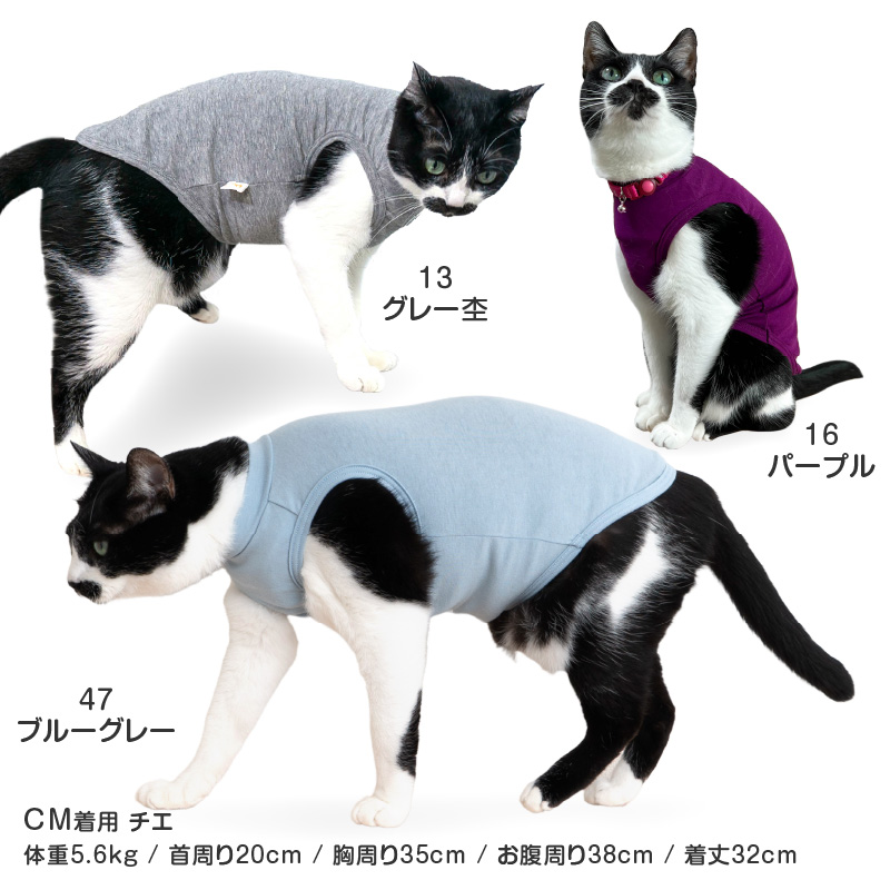猫用シンプルベア天インナータンク