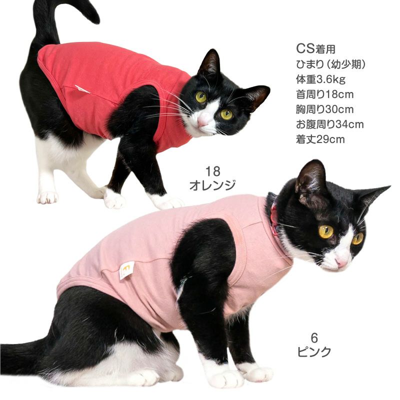 猫用シンプルベア天インナータンク