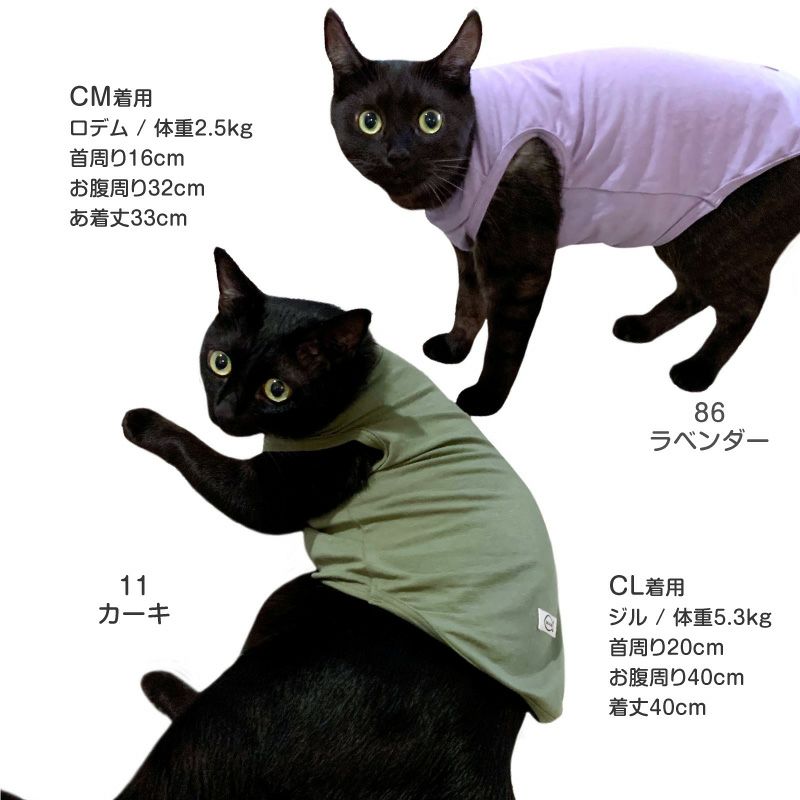 猫用シンプルベア天インナータンク
