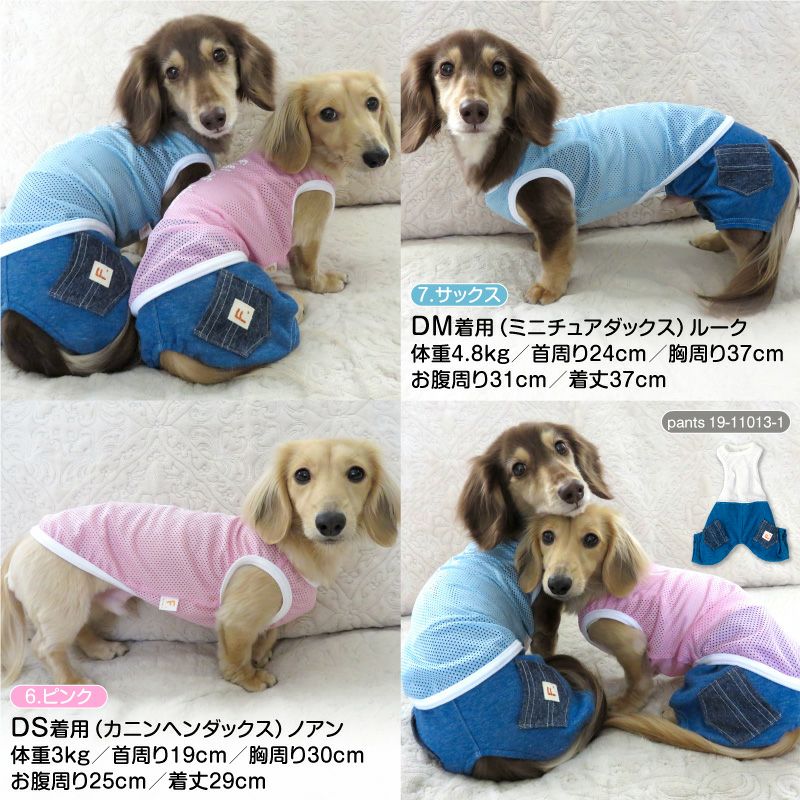 ロゴプリントメッシュタンク(ダックス・小型犬用)