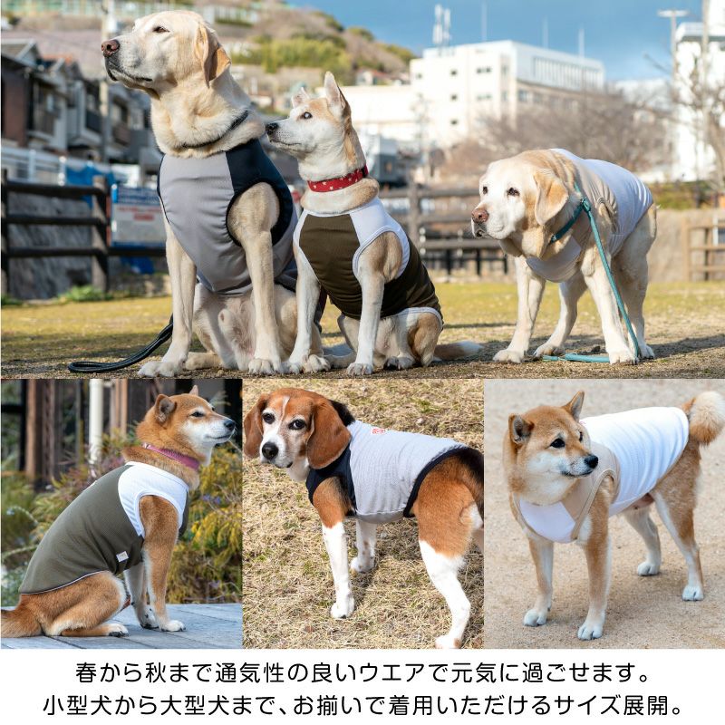 ラグラン防蚊切り替えタンク(大型犬用)