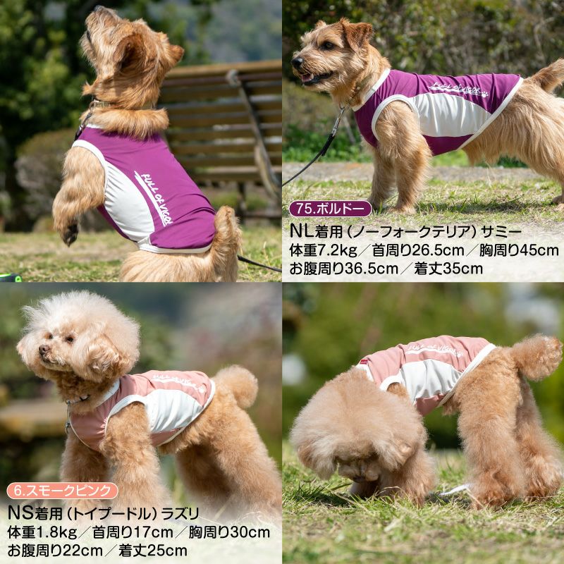 ドッグプレイ(R)ひんやり接触冷感タンク(ダックス・小型犬用)