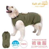 F.ベア天竺術後服エリザベスウエア(R)(男の子/大型犬用/伸縮性素材)