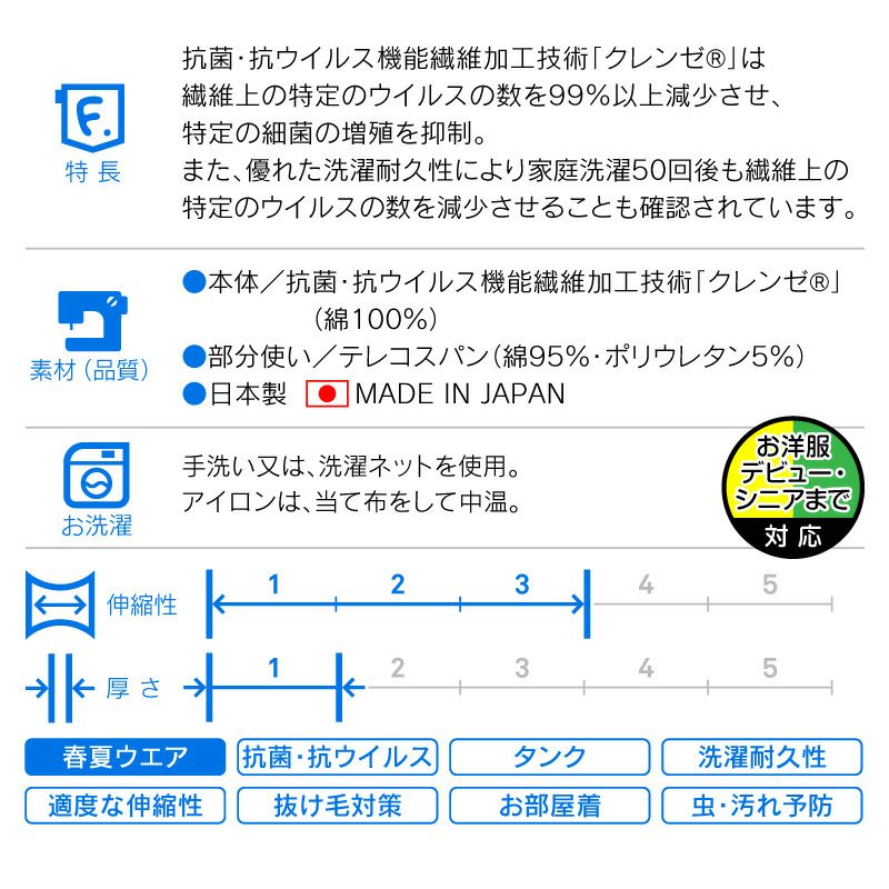 抗菌・抗ウイルス機能付きフリルタンク(ダックス・小型犬用)