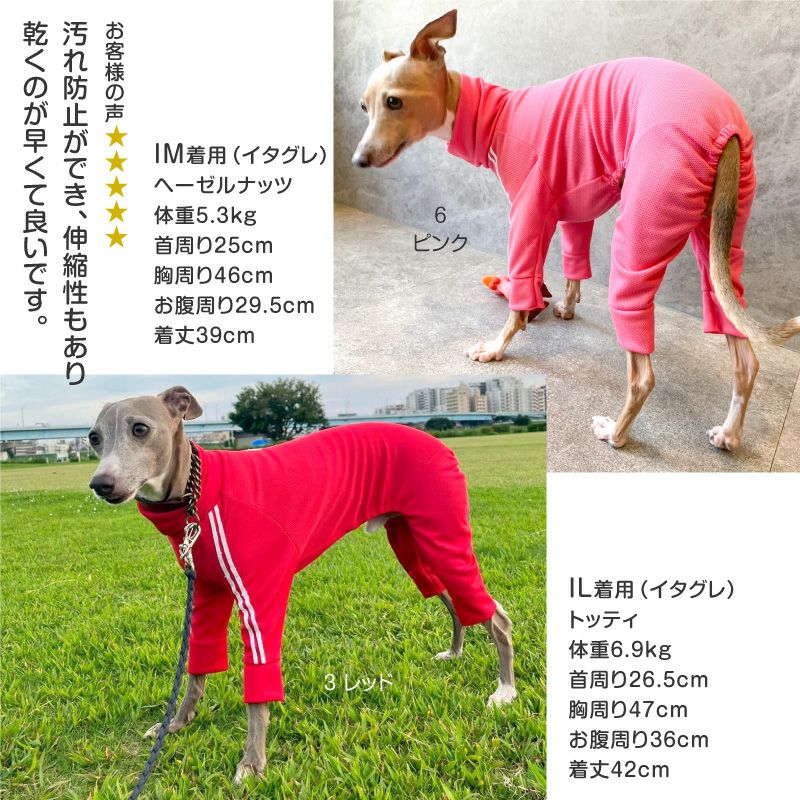 ドッグプレイ(R)体操服ジャージつなぎ(イタグレ用) | ダックス、猫 、小型犬、中型犬、大型犬の服、ドッグスリング（犬用スリング）、犬・猫の服、ドッグウェア(チワワ  、トイプードル)の犬猫の服の通販フルオブビガー