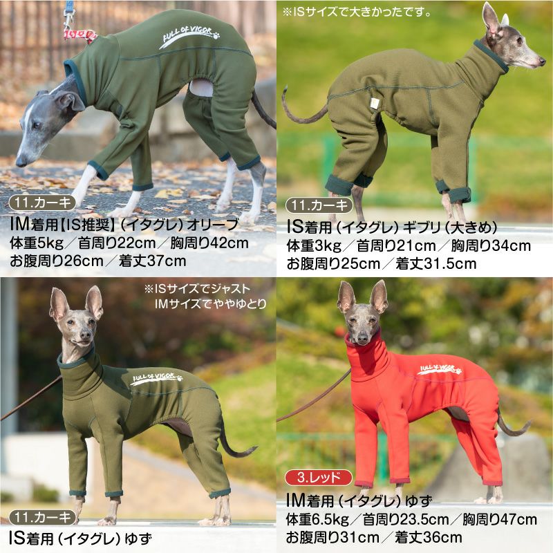 ドッグプレイ(R)裏起毛ラッシュガード(イタグレ用)