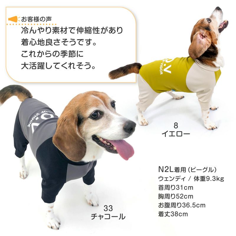 ドッグプレイ（R）接触冷感ハイテンションラッシュガード(中型犬用)