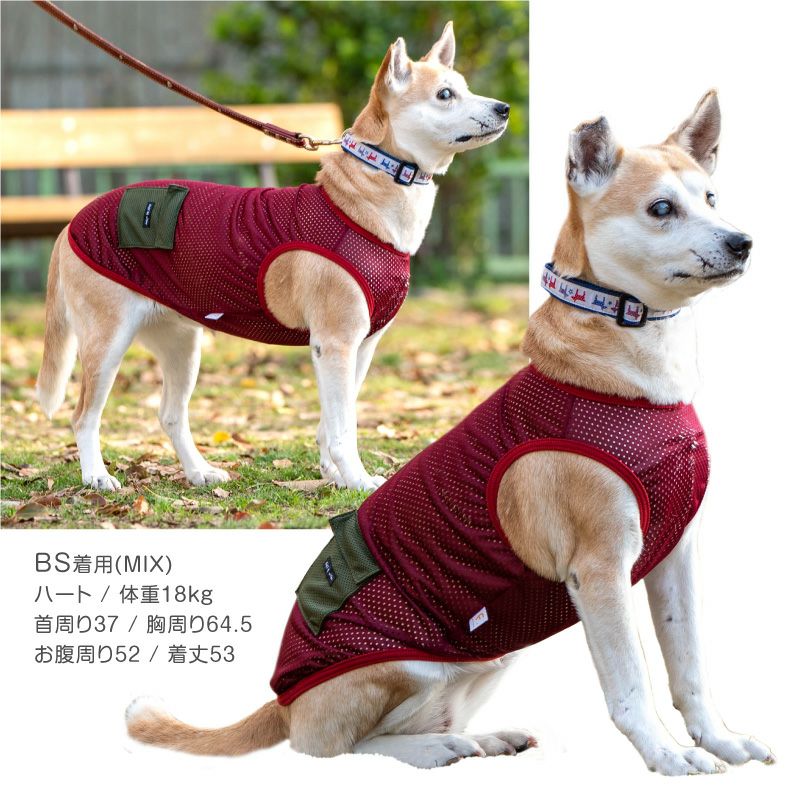 ポケット付メッシュタンク(中型犬用)