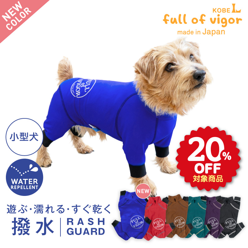 サークルプリント撥水ラッシュガード・小型ダックス