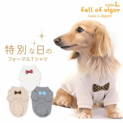 ネックワッペンベア天竺Tシャツ(ダックス・小型犬用)