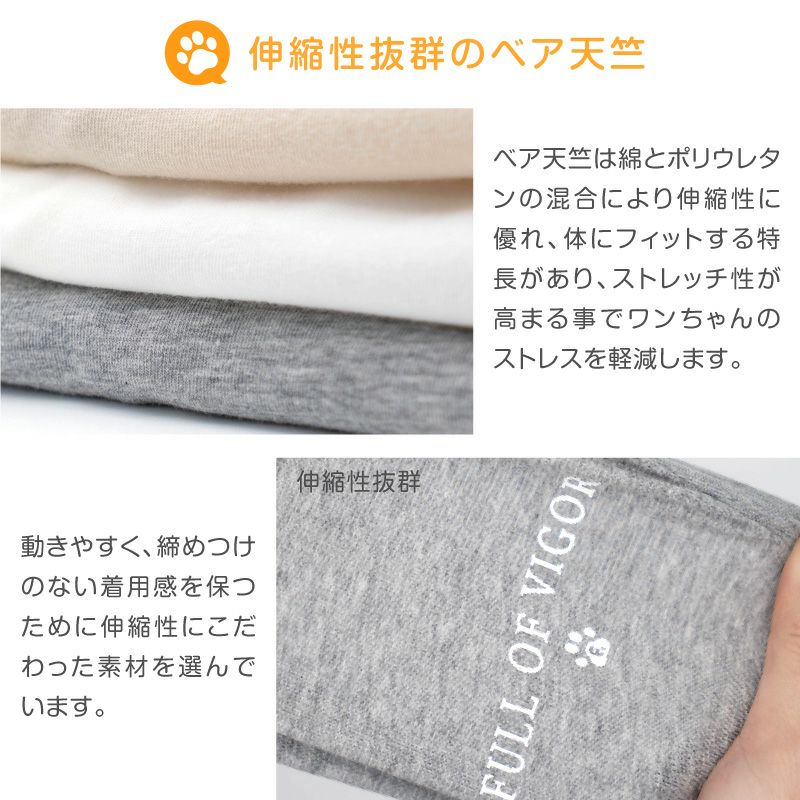 ネックワッペンベア天竺Tシャツ(ダックス・小型犬用)