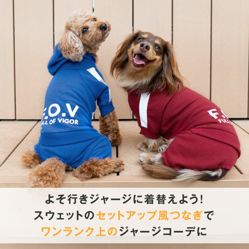 ドッグプレイ(R)セットアップ風つなぎ