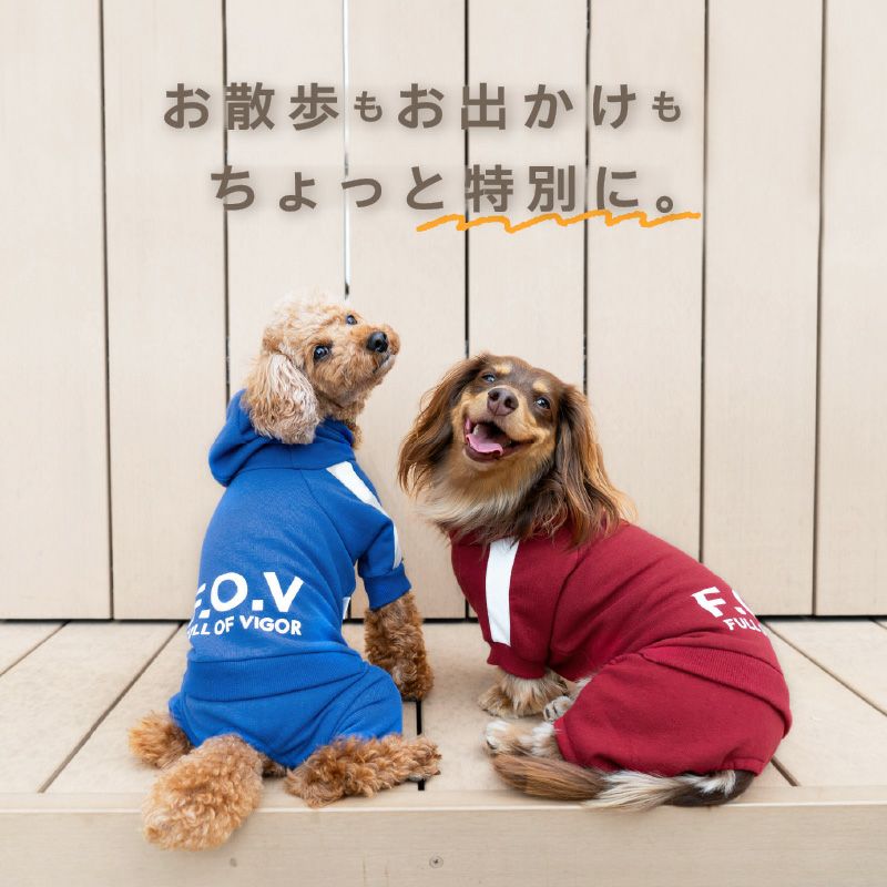 ドッグプレイ(R)セットアップ風つなぎ