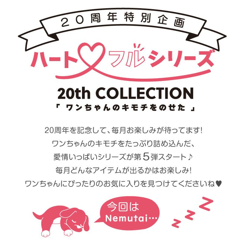 ねむたいプリントボーダーお部屋着(ダックス・小型犬用)