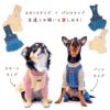 デニムニットサロペットパンツ(ダックス・小型犬用)