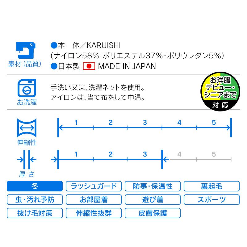 裏起毛ラッシュガード(小型ダックス)