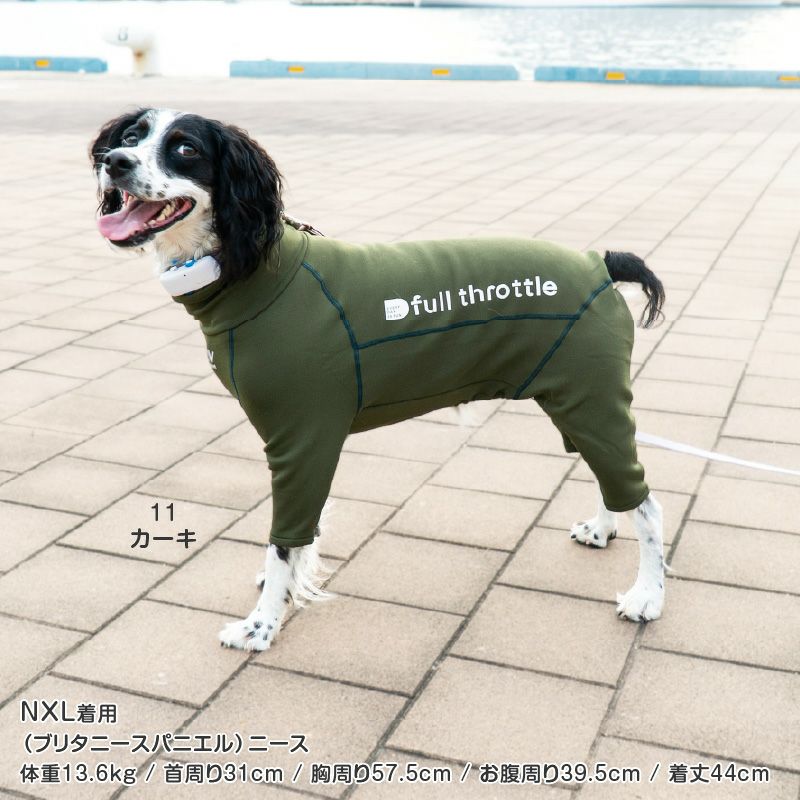 中型犬用 伸びて 着せやすい ドッグプレイ(R) 裏起毛 ラッシュガード