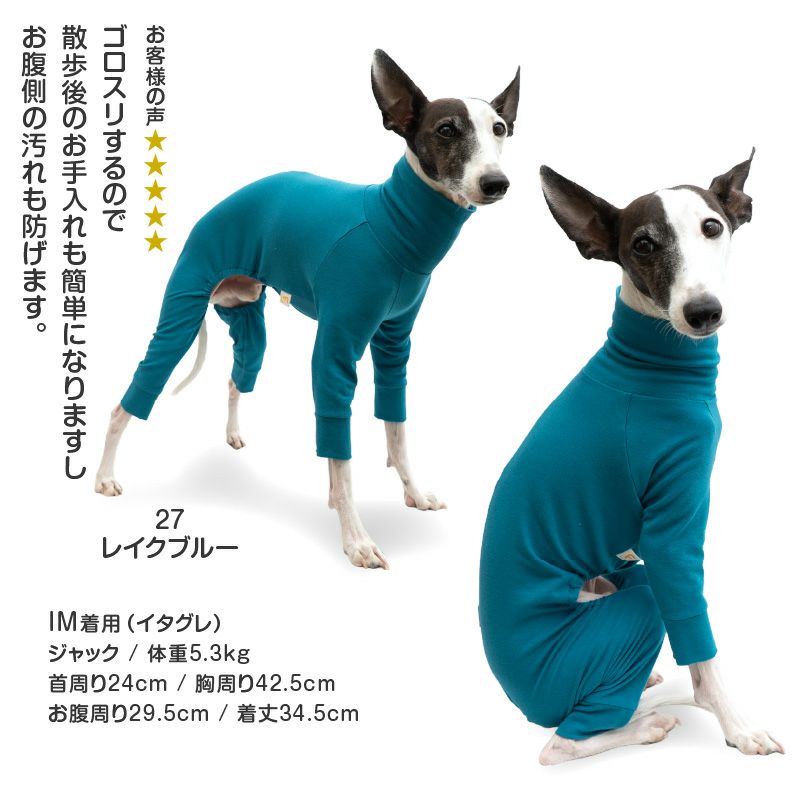 シンプル長袖インナーつなぎ(イタグレ用)