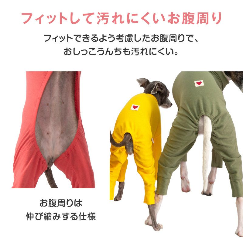 シンプル長袖インナーつなぎ(イタグレ用)