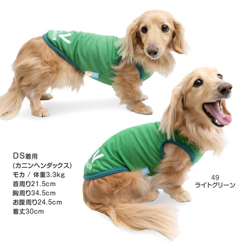 接触冷感綿モダール天竺タンク(ダックス・小型犬用)