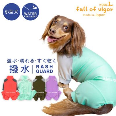 ドッグプレイ（R)配色撥水レインラッシュガード(ダックス・小型犬用)
