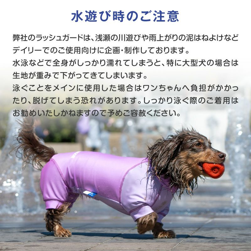 ドッグプレイ（R)配色撥水ラッシュガード(中型犬用)