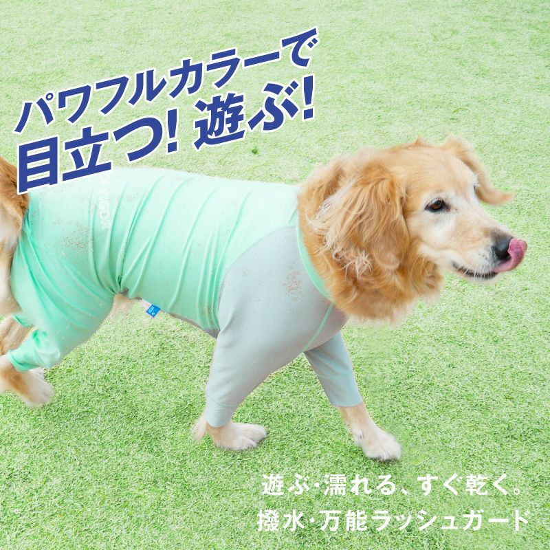 ドッグプレイ（R)配色撥水ラッシュガード(大型犬用)