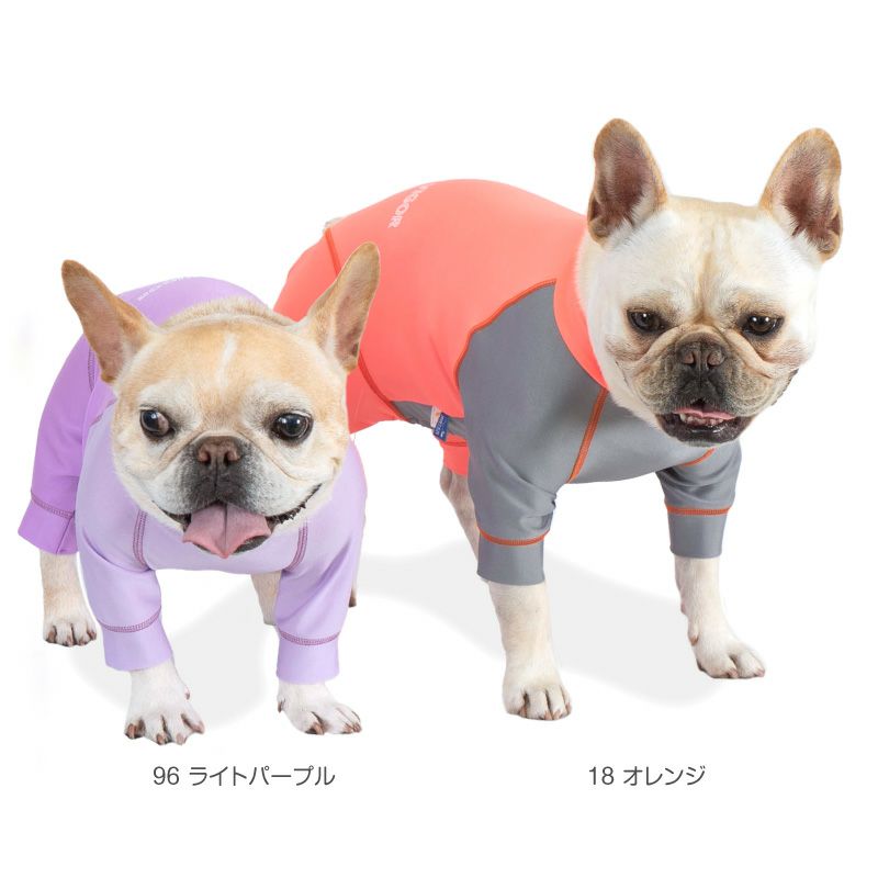 フレブル用 伸びて 着せやすい ドッグプレイ(R) 配色 撥水 ラッシュ
