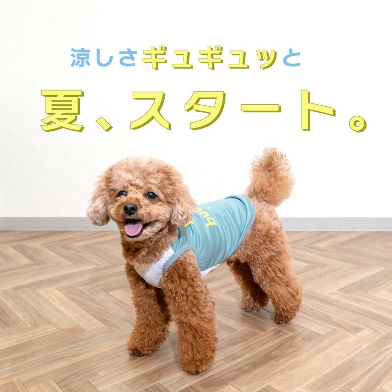接触冷感ロゴプリントタンク(ダックス・小型犬用)