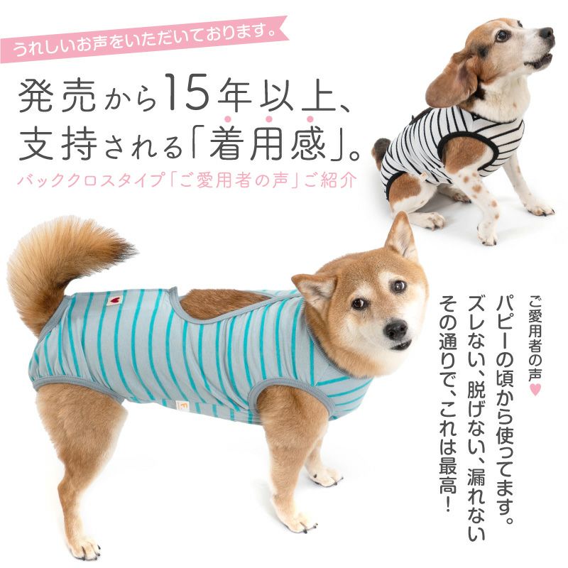 アウトレット】中型犬用 ボーダー ベア天 介護服 マナーガード(R) 男女