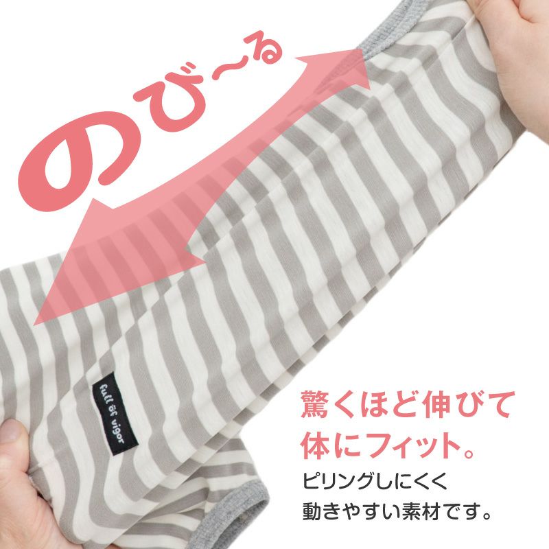 ウォームボーダー袖なしつなぎ(ダックス・小型犬用)