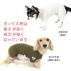 袖ハートポイントリヨセルリブ長袖つなぎ(ダックス・小型犬用)