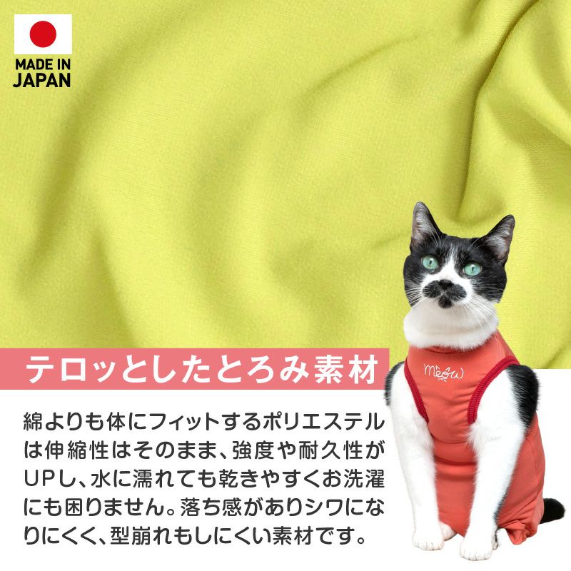 猫用首ポイントポリエステルベア天袖なしつなぎ