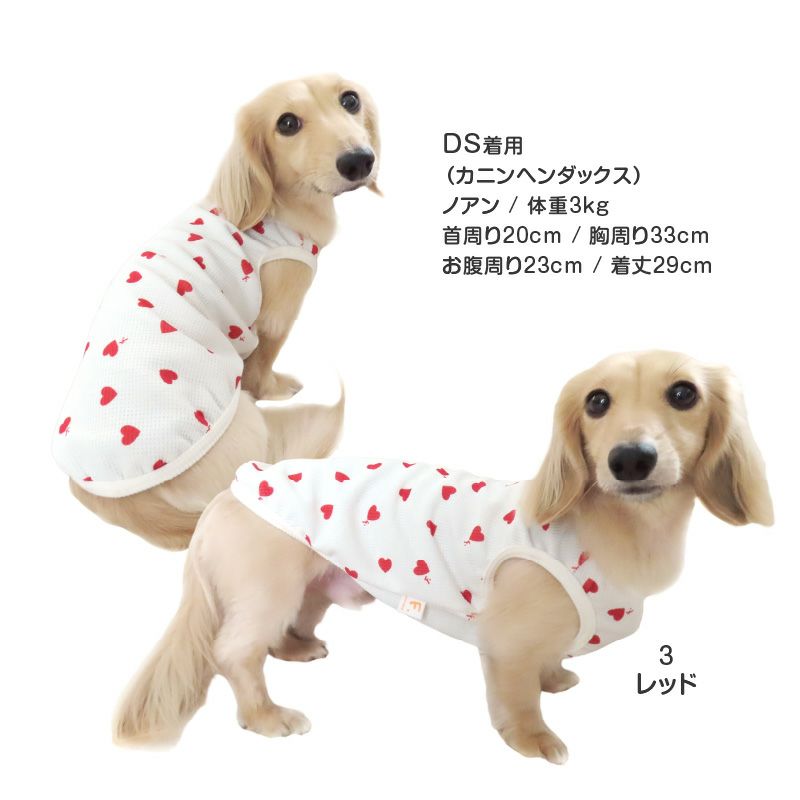 ワッフル柄タンク(ダックス・小型犬用)