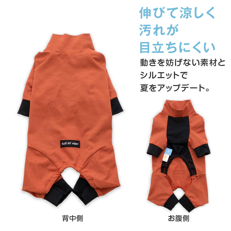 ドッグプレイ(R)接触冷感ストレッチハニカムラッシュガード(ダックス・小型犬用)
