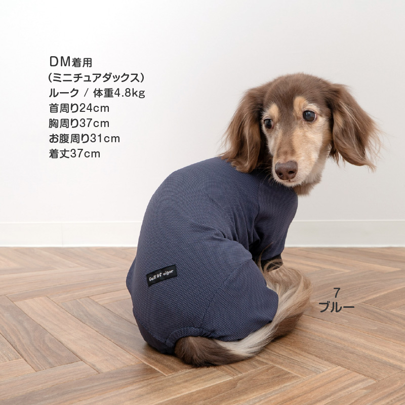 ドッグプレイ(R)接触冷感ストレッチハニカムラッシュガード(ダックス・小型犬用)