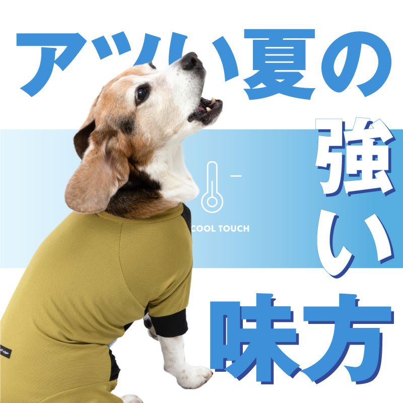 ドッグプレイ(R)接触冷感ストレッチハニカムラッシュガード(中型犬用)