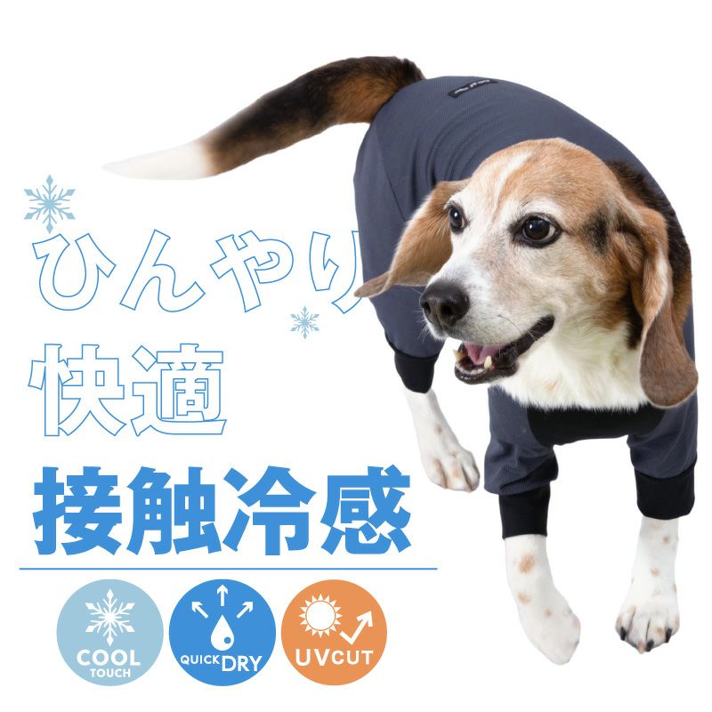 ドッグプレイ(R)接触冷感ストレッチハニカムラッシュガード(中型犬用)