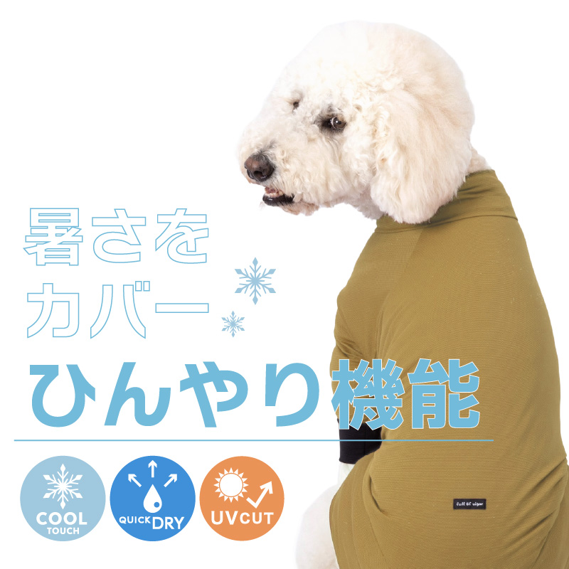 ドッグプレイ(R)接触冷感ストレッチハニカムラッシュガード(大型犬用)